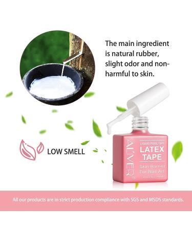 2 Pack 15ML Liquid Latex for Nails - Peel Off Cuticle Guard & Skin Barrier Protector - Fast Drying & Odorless - Nail Art Liquid Tape - Buy Online on GoSupps.com