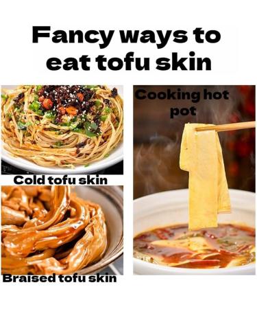 DAMAICHUHAI Tofu Skin Bean Curd Skin Rich Bean Flavor and Tender Taste Easy to store in Dry Form and Soaks Quickly Tofu 240g/8oz. - Buy Online on GoSupps.com
