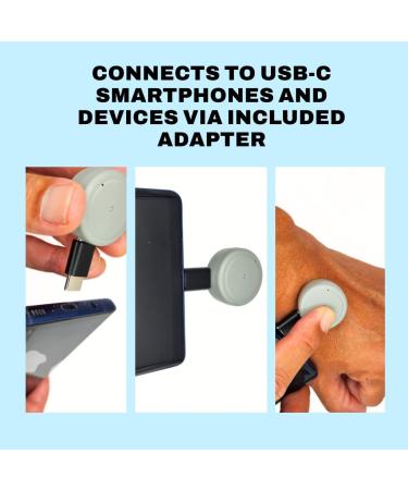 MOGIZIN Mosquito Bite Relief Heat Button - Fast Itch & Swelling Relief for iPhone 15 & Android - USB-C Powered - Buy Online on GoSupps.com
