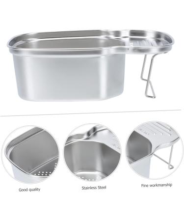 CIYODO 1pc Drain Basket Storage Baskets Hamper Fruit Washing Basket Sink Storage Rack Vegetable Corner 22X13CM - Buy Online on GoSupps.com