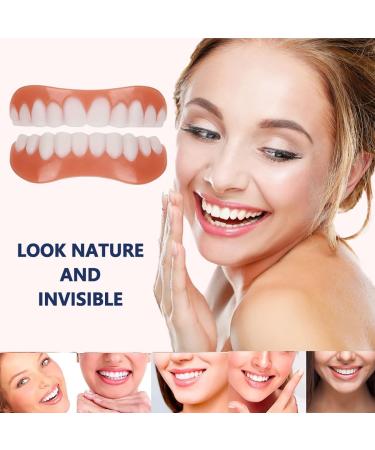 Dazzluxe: 2 Pairs of Artificial Teeth for Temporary Veneers | Brighten Your Smile with Cosmetic Prostheses - Buy Online on GoSupps.com