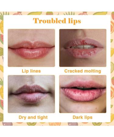 Roll-on Lip Gloss Fruit Lip Gloss Roll On Lip Gloss for Girls Fruit Flavoured Moisturising Lip Oil Clear Colourless Liquid Lipstick Long Lasting Moisture for Lips (6 pcs) - Buy Online on GoSupps.com