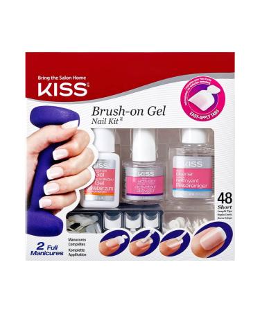 Kiss Brush-On Gel Nail Kit (KGLK01) (1 PACK) 1 Count (Pack of 1)