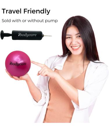 Pilates Mini Ball (10cm): Pink Accessory for AeroPilates, Yoga, Fitness & Strength - Buy Online on GoSupps.com