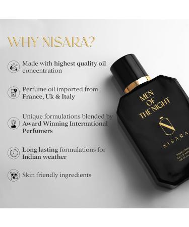 Nis-ara Men of the Night Perfume for Men - 100 ml | Long Lasting Eau De Parfum | Premium Perfume | Citrus-Chypre-Musky Fragrance - Buy Online on GoSupps.com