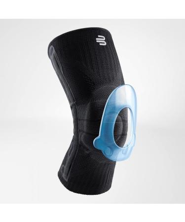Knee Support with Silicone Ring by Bauerfeind - Adjustable for Left or Right Knee - Pink M | Shop Internationally - Buy Online on GoSupps.com