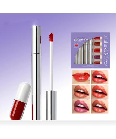 Gloss L vres Teint - 10 Rouges L vres Teint s | Rouge Longue Tenue Anti-T ches Set de Maquillage pour les Femmes et les Filles Parfait pour Usage Quotidien Voyage Rendez-vous et - Buy Online on GoSupps.com