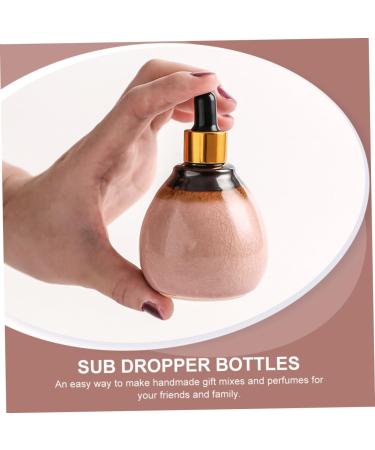 Angoily Ceramic Essential Oil Pot Essential Oil Holders Essential Oil for Hair Essential Oil Bottle Dropper Vials Liquid Containers Ceramics Pink Dropper Bottle Empty Bottle - Buy Online on GoSupps.com