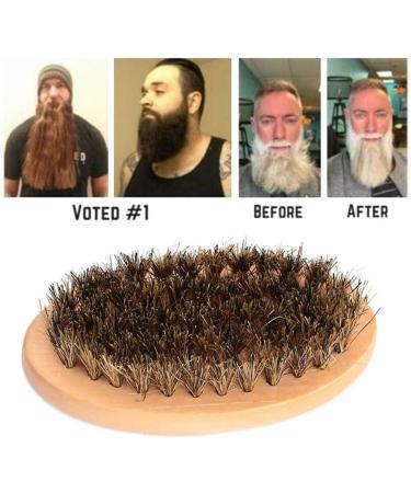 Buy LCKJLJ Natural Wild Boar Bristles Men's Razor & Beard Brush | Portable Facial Cleaning & Mustache Tools for Grooming - Buy Online on GoSupps.com