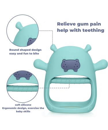 Towwi Hippo Teething Toy for Babies 0-12 Months | Chew Toys for Sucking Needs | Hand Pacifier Baby Toy - Buy Online on GoSupps.com