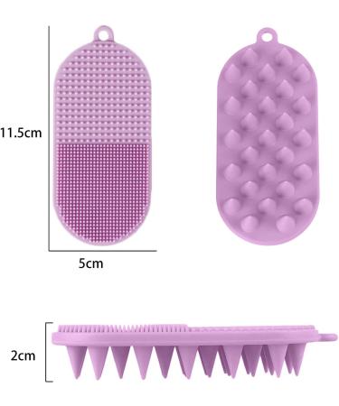 JAIMELA 2 in 1 Silicone Scalp Massage Brush Enhance Scalp & Skin Care Improve Blood Circulation | International Shipping - Buy Online on GoSupps.com