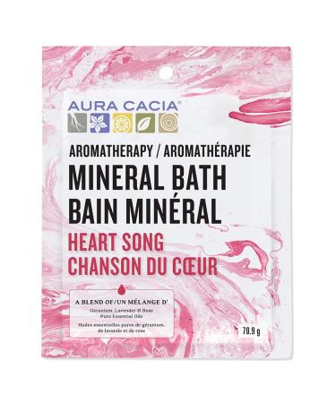 Aura Cacia Aromatherapy Heart Song Mineral Bath 70.9g Packet