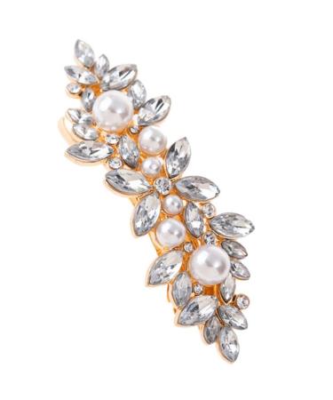 JYTDBCS Pearl Hair Barrette Crystal Pearl wedding hair accessories for women pearl hair pins pearl hair accessories pearl hair barrettes for women pearl hair pins