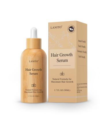 Hair Growth Serum with Radix Polygonum Multiflorum Root Extract for Hair Thinning Hair Fall & Healthy Scalp Hair Thickening Products for Woman Man 50 ML 1.69OZ