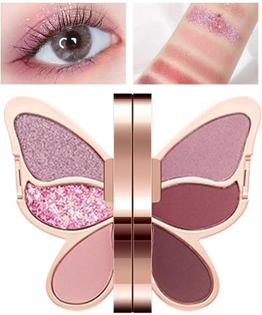Palette de fards paupi res de maquillage 6 couleurs de fard paupi res paupi res imperm able maquillage scintillant mat paillettes hautement pigment es cosm tique color pour les yeux 04# - Buy Online on GoSupps.com