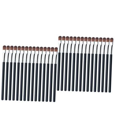 BIUDECO 50 Pcs Eye Shadow Brush Flat Makeup Brush Eyeshadow Brush Makeup Tool Eye Brush Artificial Fiber