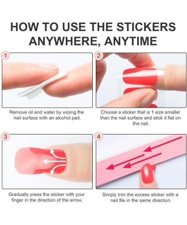 Ruarby Semi Cured Gels Nails Stickers Nails Polish Strips Korean Style Gels Nails Strips Nails Art Decortions for Party Style1 - Buy Online on GoSupps.com