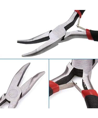 2 Pack 5 Inch Bent Nose Pliers for Jewelry Making and Beading Supplies - Buy Online on GoSupps.com
