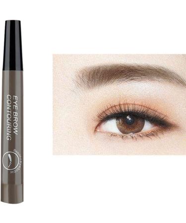Eyebrow Pen Eye Brow Pencils for Women with 4-Fork-Tip Create Natural Hair-Like Brows Microblading Eyebrow Pen (Grey) - Buy Online on GoSupps.com