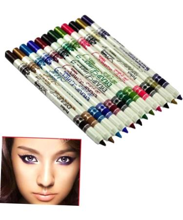 minkissy Eye Pencil 12 Lip Eyeliner Pencil Shimmering Eyeliner Glitter Outfit Glitter Makeup Flash Pack Cosmetic Pencils Makeup Set Flash Makeup Set medium as shown - Buy Online on GoSupps.com
