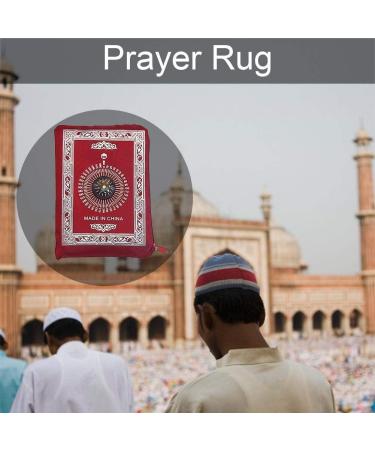 Portable Muslim Prayer Rug with Compass - Travel Prayer Mat for Outdoor Use | Islamic Prayer Pad and Blanket | Penguin Bathroom Decor - Buy Online on GoSupps.com