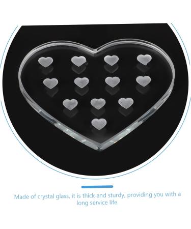 Hair Drop Glue Tool - Round Glass Pallet for Eyelash Extensions | Eyelash Organizer & Sticking Tool - 6.5x5.5cm Transparent - Buy Online on GoSupps.com