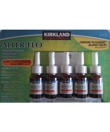 Kirkland Aller-Flo Fluticasone Propionate (Glucorticoid) 10 bottles x 120 Metered Sprays .54 Fl OZ per bottle