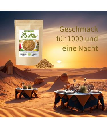 Authentic Zaatar Spice - 100g All-Natural Mixture Handcrafted in Germany | Pure & Additive-Free Oriental Seasoning - Buy Online on GoSupps.com