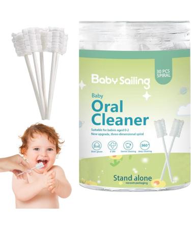 Wobblo Newborn Gauze Toothbrush - Mundgazze Paper Handle Double-Aged Cotton Yarn 30 Pieces/Barrel for Home Hotel and Travel - Buy Online on GoSupps.com
