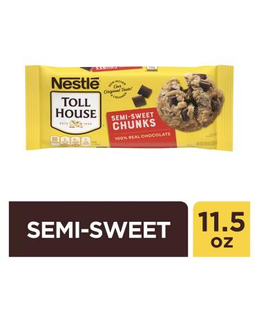 Nestle  Toll House  Semi Sweet  Chocolate Chunk Morsels  11.5oz Bag (Pack of 6) - Buy Online on GoSupps.com