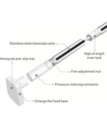 Siuke Expandable Curtain Rod - 20 to 32 Inches No Drill Rust-Free Clamping Bar for Windows & Shower - H44959-2 - Buy Online on GoSupps.com