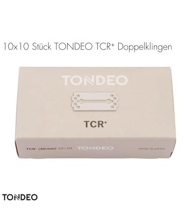 TONDEO Razor Blades TCR+ | 10x10 Stainless Double Blades for TONDEO Razors | Premium Master Craftsmanship - Buy Online on GoSupps.com