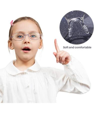 Ikasus U-Shaped Soft Glasses Nose Pads - 10pcs Screwable Silicone Anti-Slip Transparent Pads for Ultimate Comfort - Buy Online on GoSupps.com