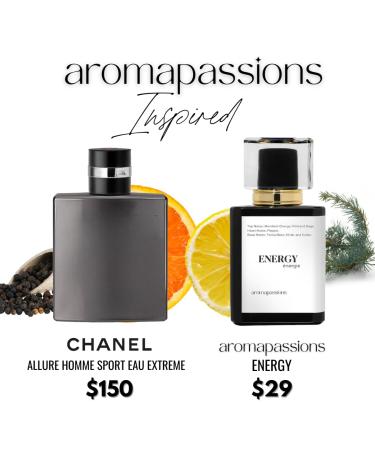 ENERGY | Inspired by CHNL ALLURE HOMME SPORT EAU EXTREME | Perfume for Men | Extrait De Parfum | Long Lasting Dupe Clone Essential Oils Fragrance | Perfume De Hombre | (100 ml / 3.4 Fl Oz) 3.4 Fl Oz (Pack of 1) - Buy Online on GoSupps.com