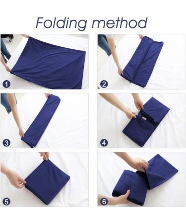 Lightweight Breathable Navy Sleeping Bag Liner | Compact Travel Bed Sheet 63*82.7 | Ideal for Camping, Home, and Hotel Use - Buy Online on GoSupps.com