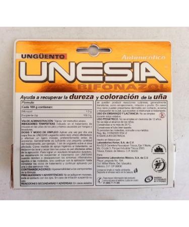 Unesia Crema Nail Fungus Medical Ointment Cream 100g - 0.7 Ounce (Pack of 1) - Buy Online on GoSupps.com