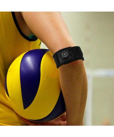 Milisten Adjustable Elbow Pads & Arm Brace Support for Sports - Fitness Tennis Volleyball & Basketball - Forearm Protector in Black - Buy Online on GoSupps.com