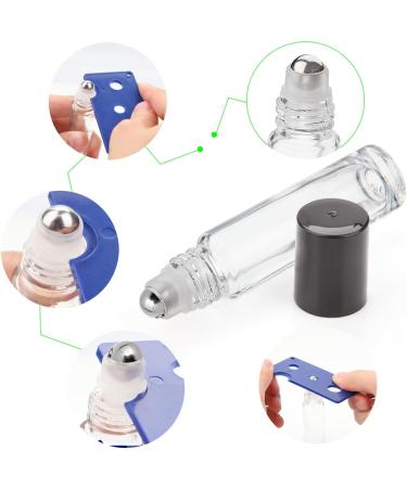DKBT Essential Oil Roller Bottles 12Pcs 10ml Empty Rollerball Bottle Roll on Bottles with Stainless Steel Roller Balls transparent Glass Roller Bottles for Essential Oils Perfumes Cosmetics 10ml 12pcs Transparent - Buy Online on GoSupps.com