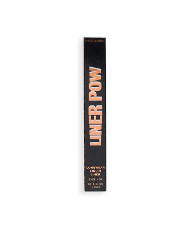 Makeup Revolution Liner Pow Liquid Eyeliner - Black 24-Hour Wear 0.5ml - Buy Online on GoSupps.com