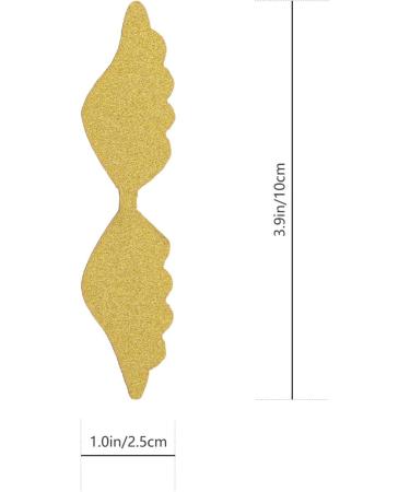 ibasenice 100 Pcs Cake Insert Wedding Topper Gold Decor Happy Birthday Decor Cupcake Decorating Fruit Food Charm Cake Cupcake Toppers Angel Wing Topper Birthday Cake Supplies Dessert Decor Golden 50pcsx2pcs 10X2.5CMx2pcs - Buy Online on GoSupps.com