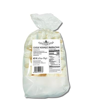 Chiostro Italian Meringue Cookies - A Classic Decadent Treat Made with Egg White and Sugar - A Crunch Treat, Dessert toppings & Baking Toppings - 6.17 oz