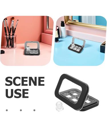 Palette Magn tique Compacte Noire Mate 6 Compartiments en M tal Plaque de Pressage Int gr e Palette de Fards Paupi res et Blush Vide pour Maquillage DIY Rangement Portable - Buy Online on GoSupps.com