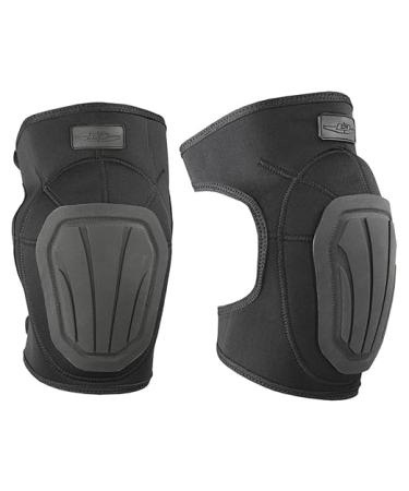 DNKPB Imperial Neoprene KNEE PADS - Reinforced Non-Slip Trion-X Caps Secure Fit Shock Absorbing (One Size Black)