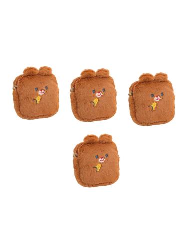 SEWOART 4pcs Sanitary Napkin Storage Bag Mini Toiletries Travel Zipper Pouch Mini Coin Purse Diaper Bag Pouches Woman Purse Sanitary Pad Holder Sanitary Napkin Pouches Makeup Bag Portable