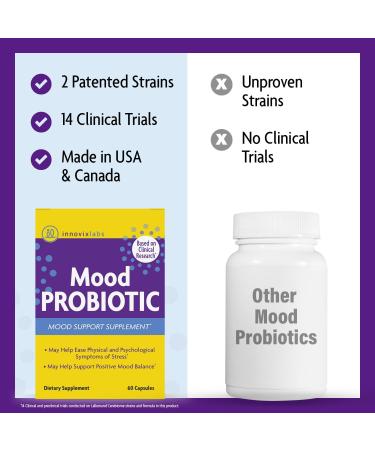 InnovixLabs Mood Probiotic & Triple Omega Bundle Mood Probiotic (60 Capsules) Triple Strength Omega-3 Fish Oil (200 Softgel). Supports Brain Joints and Immune Health* - Buy Online on GoSupps.com