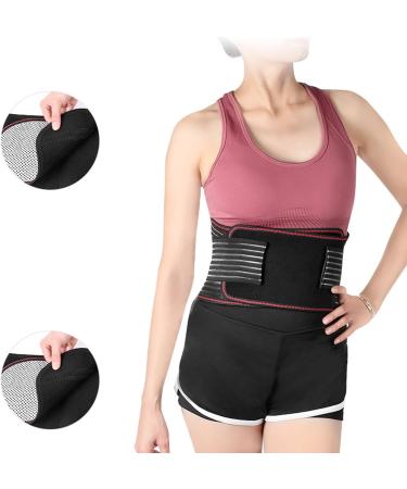 Buy Belly Wrap Hot Heating Pad | Slipproof Elastic Waist Support | Unisex Portable Lumbar Protector - LBC04 Black - Buy Online on GoSupps.com