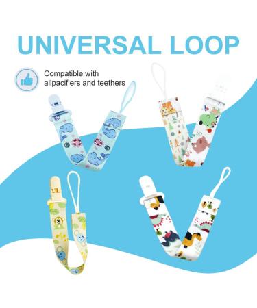 Premium Pacifier Chains & Clips for Boys & Girls - 4 Pack Pacified Band - Safe Baby Pacifier Straps - Buy Online on GoSupps.com