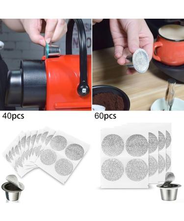 Lot de 40 couvercles de capsules de caf en aluminium de qualit sup rieure faciles utiliser 40Pcs - Buy Online on GoSupps.com
