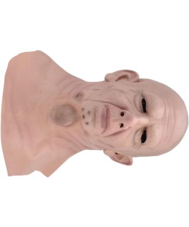 Bald Head Man Environmental Old Man Mask Halloween Mask Protection Costume Soft for Haunted Houses for Adults for Teenager for Halloween for Easter - Buy Online on GoSupps.com