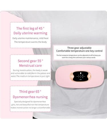 Samnuerly Portable Menstrual Heating Pillows - 3-Speed Adjustable Back & Abdominal Relief for Women & Girls (Pink) - Promote Blood Circulation - Buy Online on GoSupps.com